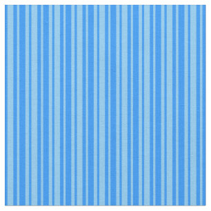 Blue & Light Sky Blue Coloured Lined Pattern Fabric