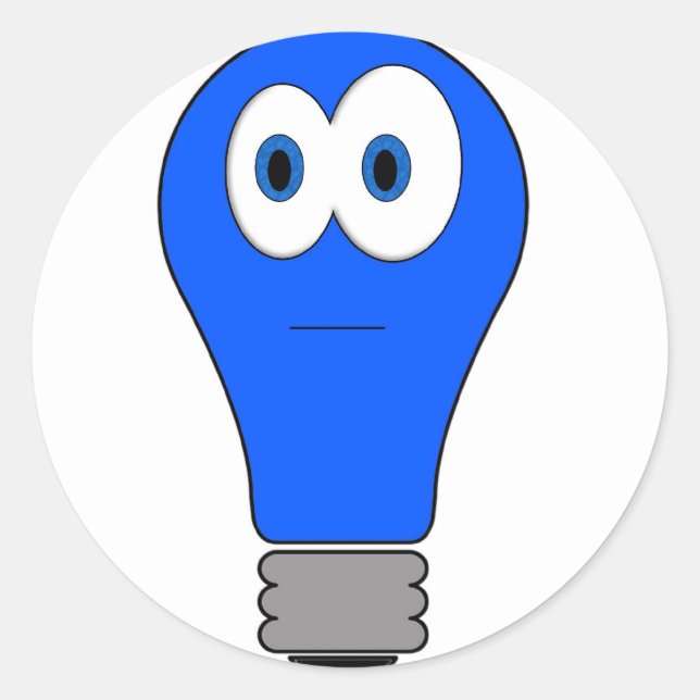 Blue Light Special Classic Round Sticker (Front)