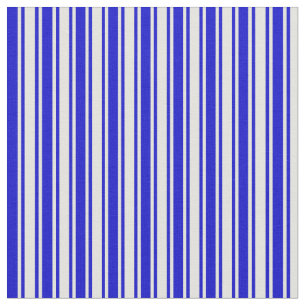 Blue & Light Yellow Coloured Stripes/Lines Pattern Fabric