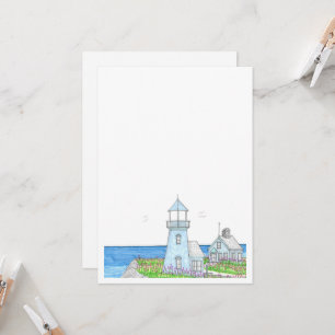 Blue Lighthouse Invitation