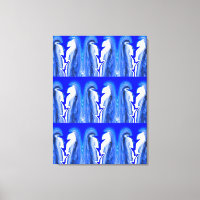 Blue lightning art