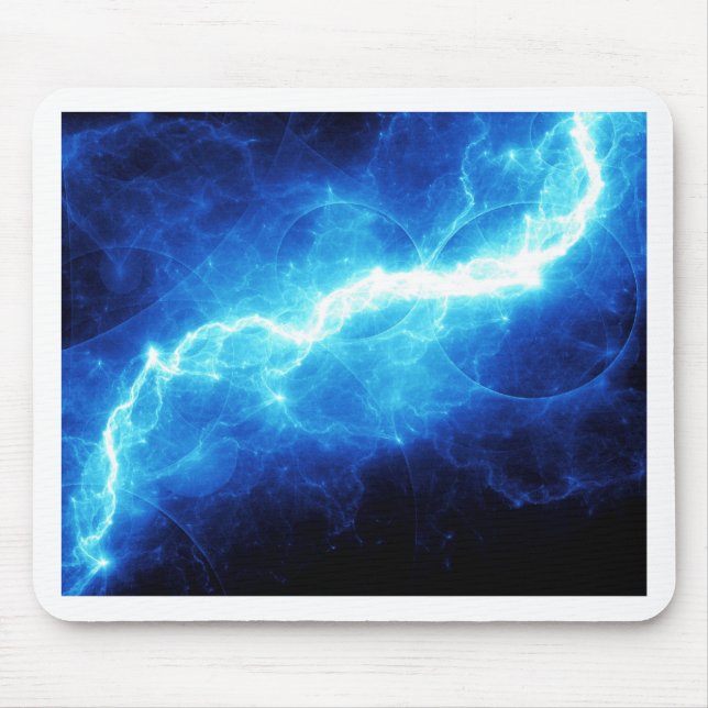 Blue lightning mouse pad (Front)