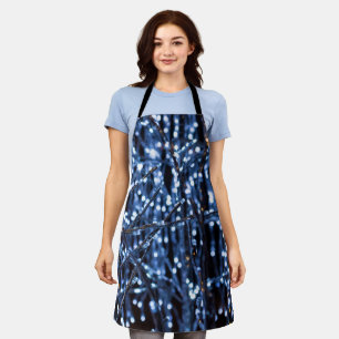 Blue Lights Abstract Apron
