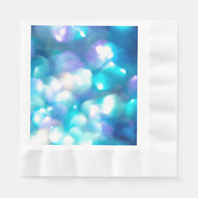 Blue Lights Paper Napkin (Front)