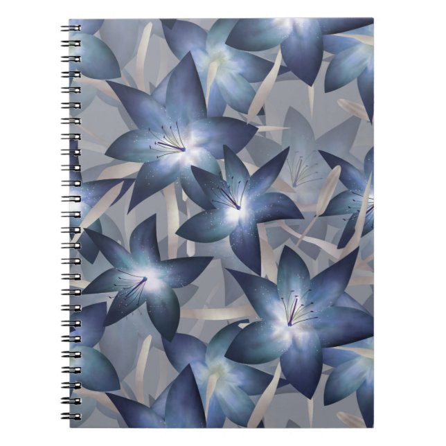 Blue lilies notebook (Front)