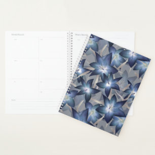 Blue lilies planner