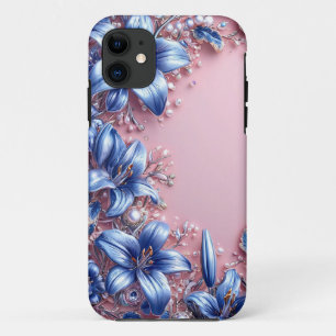 💙 Blue Lily Floral Gift For Nature Lovers 💙 Case-Mate iPhone Case