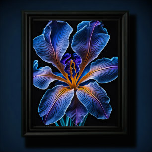 Blue Lily Poster