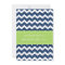 Blue Lime Chevron Bridal Shower Invitation Cards