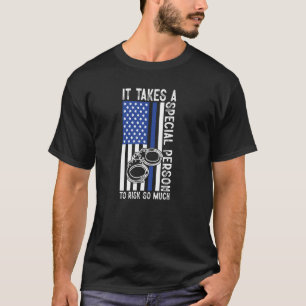 Blue Line A Special Person That Risk So Much Polic T-Shirt