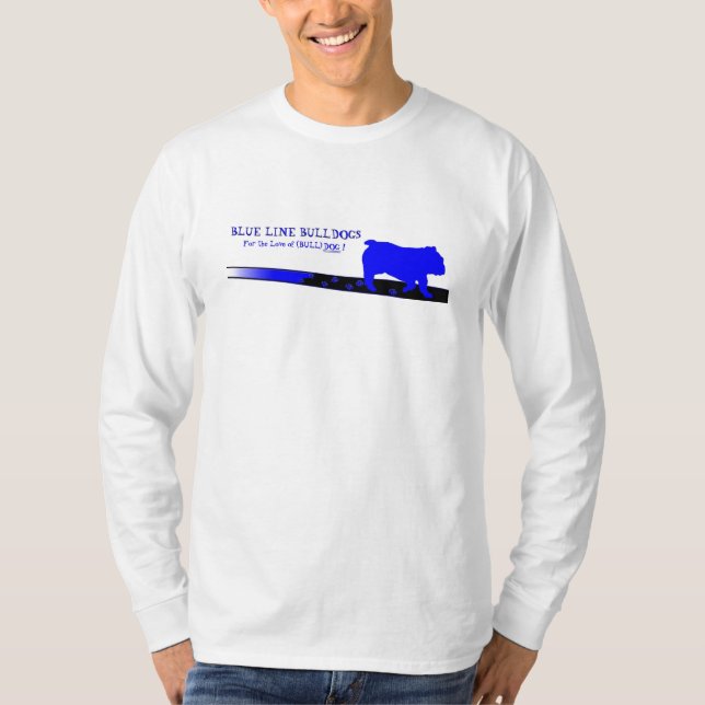 Blue Line Bulldogs LS T-Shirt (Front)
