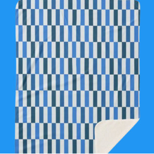 Blue Line Flow Fleece Blanket