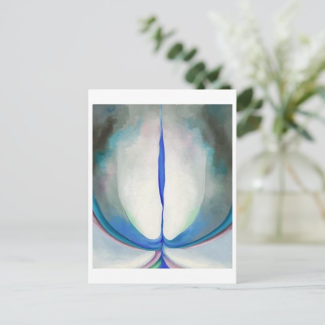 Blue Line | Georgia O'Keeffe | Postcard (Standing Front)