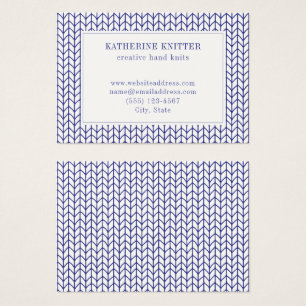 BLUE LINE KNIT 3.5x2.5 Business Card 