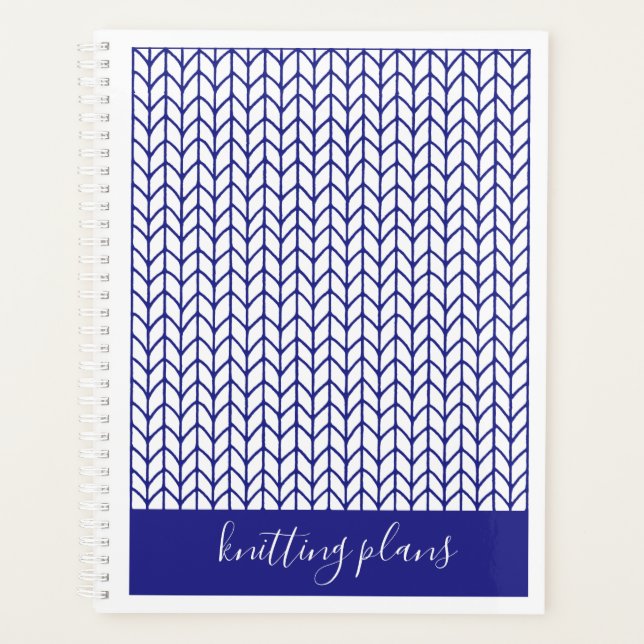 BLUE LINE KNIT 8.5x11 Planner Calendar II (Front)