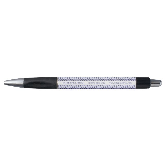 BLUE LINE KNIT Business ID Emmy Pen (Front)