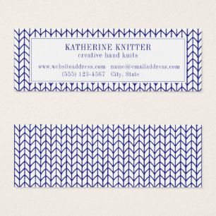 BLUE LINE KNIT Mini Business Card