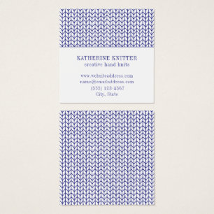 BLUE LINE KNIT Square Business Card II