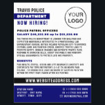 Blue Line & Logo, Police Officer, Law Recruitment Flyer<br><div class="desc">Blue Line & Logo,  Police Officer,  Law Recruitment Flyer by The Business Card Store.</div>