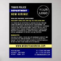 Blue Line & Logo, Police Officer, Law Recruitment