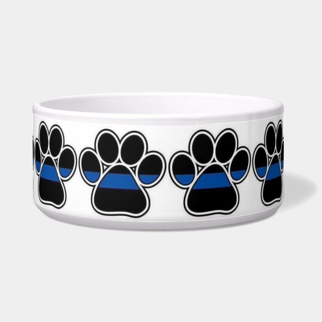 Blue Line Paw Print (Front)