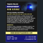 Blue Line & Siren, Police Officer Recruitment Flyer<br><div class="desc">Blue Line & Siren,  Police Officer Recruitment Flyer by The Business Card Store.</div>