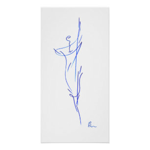 Blue Lines 3, Series "Simple Traits" Poster