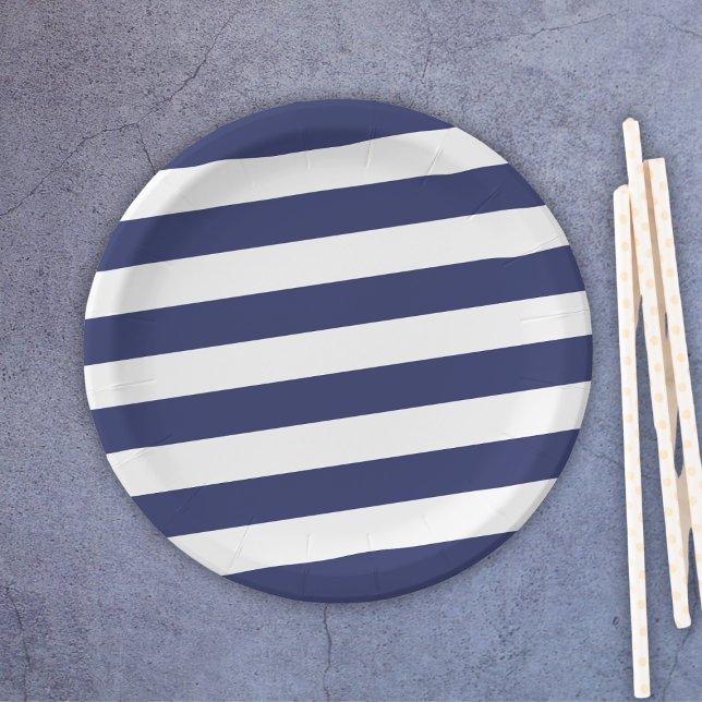 Blue Lines 4th Of July Paper Plate (Blue Lines 4th Of July Paper Plates
)