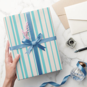 Blue Lines Simple Wrapping Paper