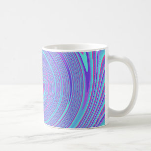 Blue Lines Swirl Mug
