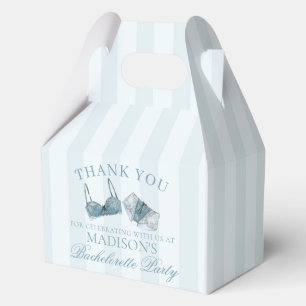Blue Lingerie Bachelorette Party Favour Gable Box