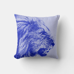 Blue Lion Cushion