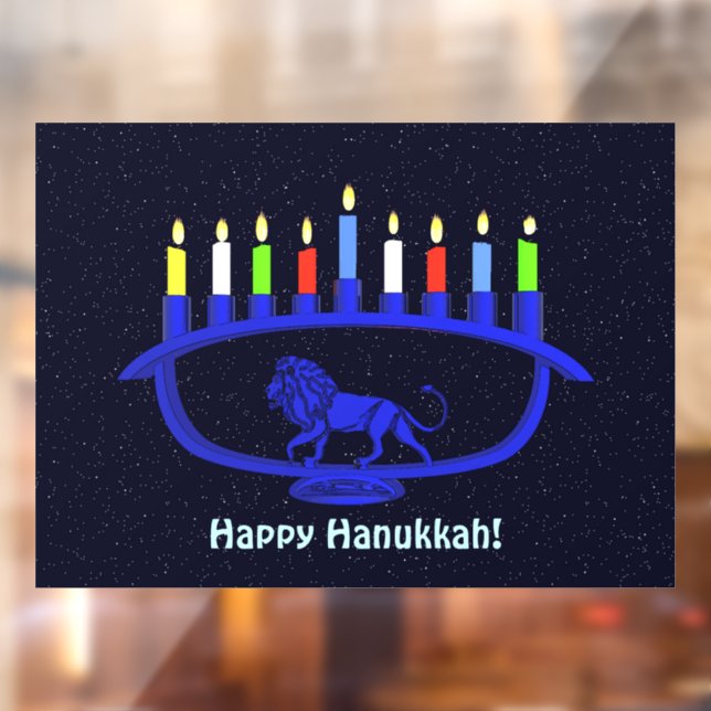 Blue Lion Menorah (Sheet 2)