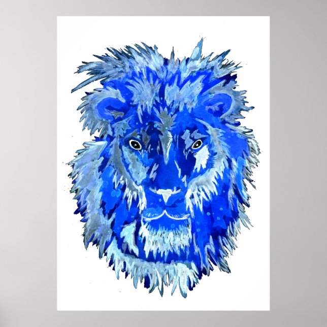 Blue Lion Spirit Poster (Front)