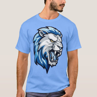 Blue Lions Head T-Shirt