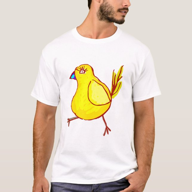 Blue Lipped Chick T-Shirt (Front)
