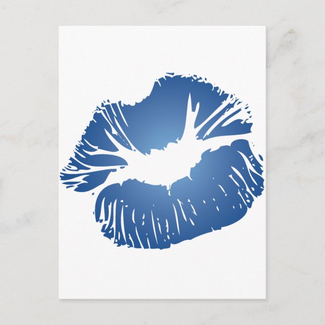Blue Lips Postcard (Front)