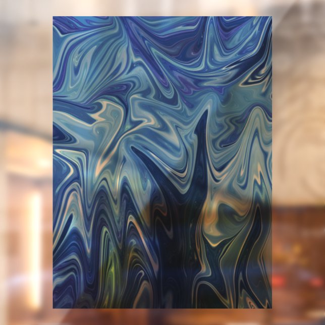Blue liquid abstract pattern (Sheet 2)