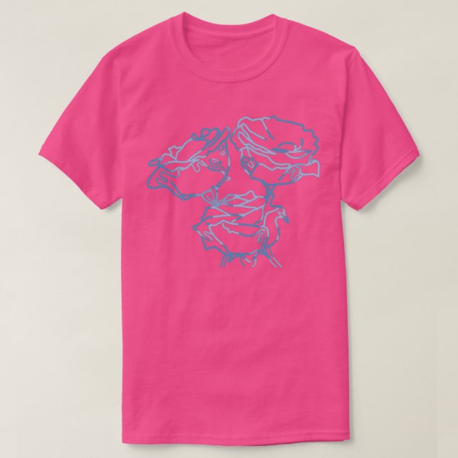 Blue Lisianthus T-Shirt (Design Front)