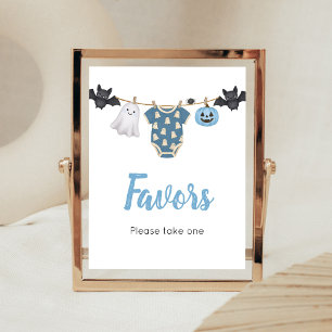 Blue Little Boo Clothesline Favours Sign