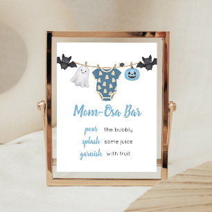 Blue Little Boo Clothesline Mum Osa Bar Sign