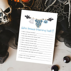 Blue Little Boo Clothesline Who Knows Mummy Best