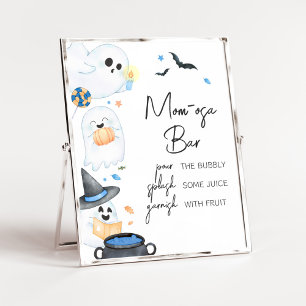 Blue Little Boo Halloween Mum Osa Bar Poster