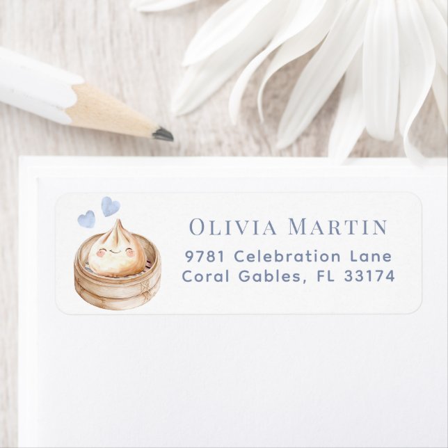 Blue Little Dumpling Watercolor Boy Baby Shower La (Insitu)