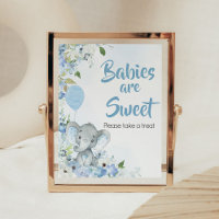 Blue Little Peanut Elephant Babies are Sweet