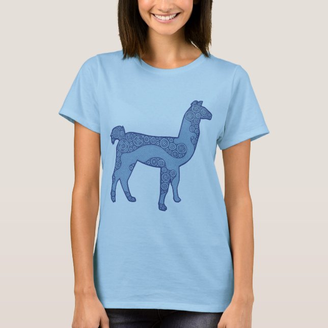 Blue Llama Shirt (Front)