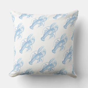 Blue Lobster Cushion