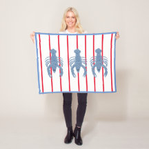 Blue Lobster Ginger Jars Jar baby small blanket 
