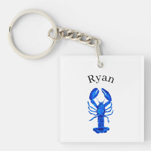 Blue Lobster Key Ring