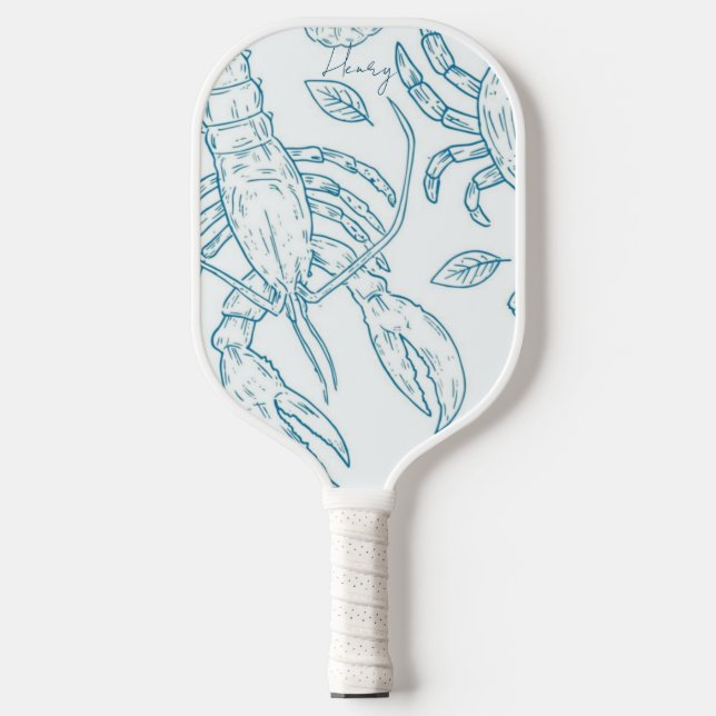 Blue Lobster  Pickleball Paddle (Front)